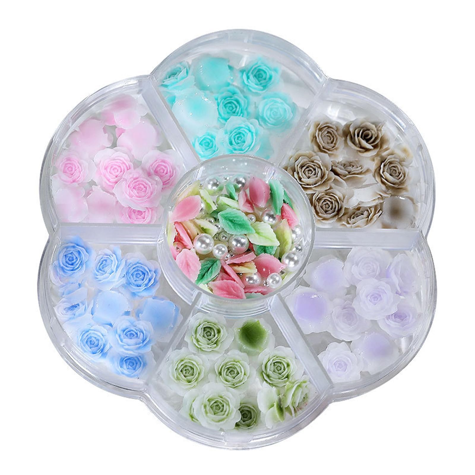 3D Квіти для нігтів Rose Blatt для акрилових нігтів, прикраси для манікюру, фото №3