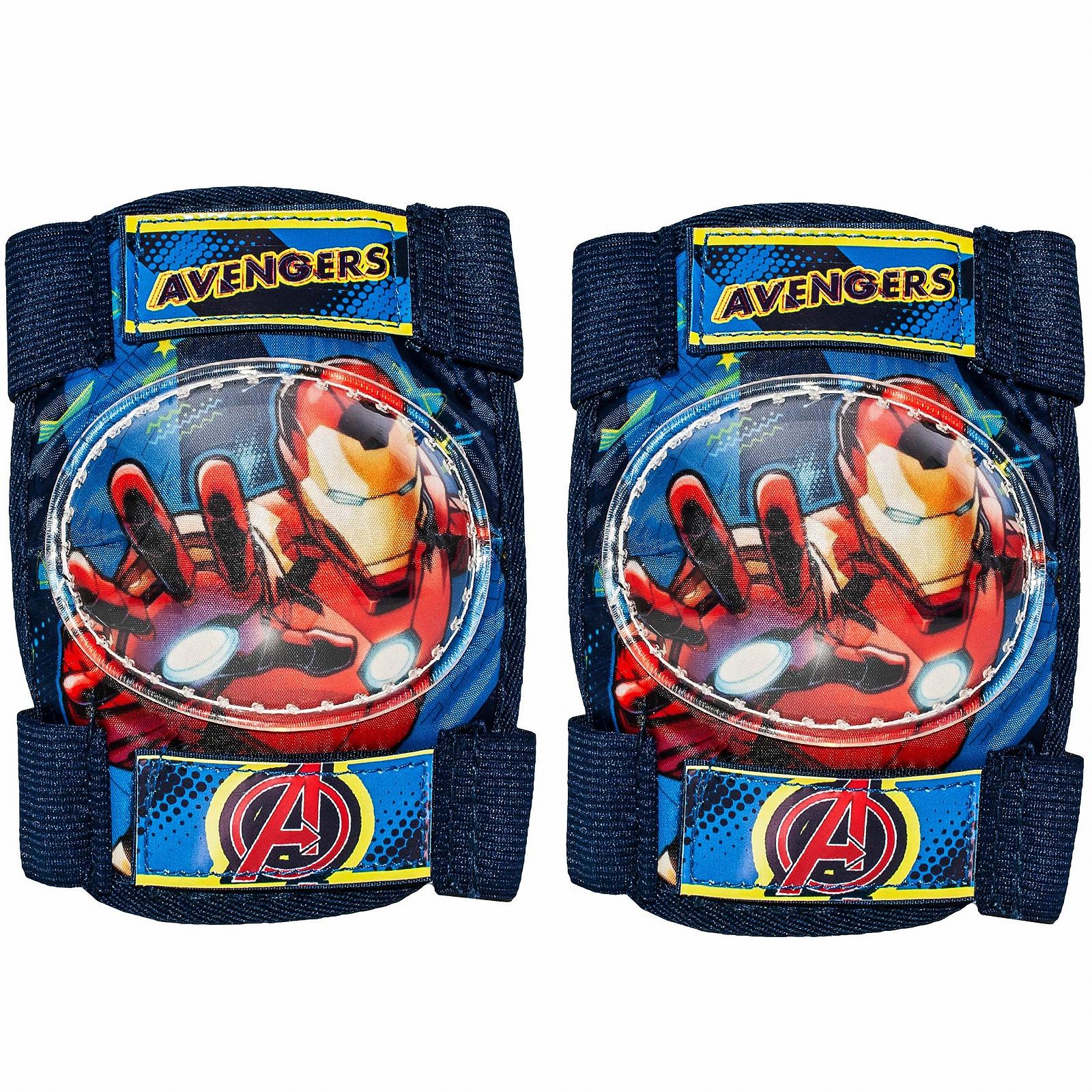 Комплект защиты Avengers: наколенники, налокотники, велосипедные перчатки, для детей от 4 до 12 лет, фото №8
