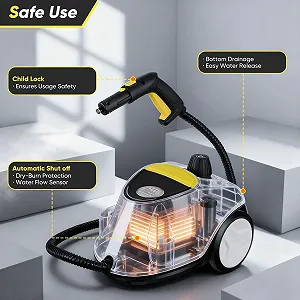 Пароочисник ручний 2100 Вт 2.1 л 5 бар 22 аксесуари ціна на synthetic.ua - Фото 1 Пароочисник ручний 2100 Вт 2.1 л 5 бар 22 аксесуари synthetic.ua - Фото 1