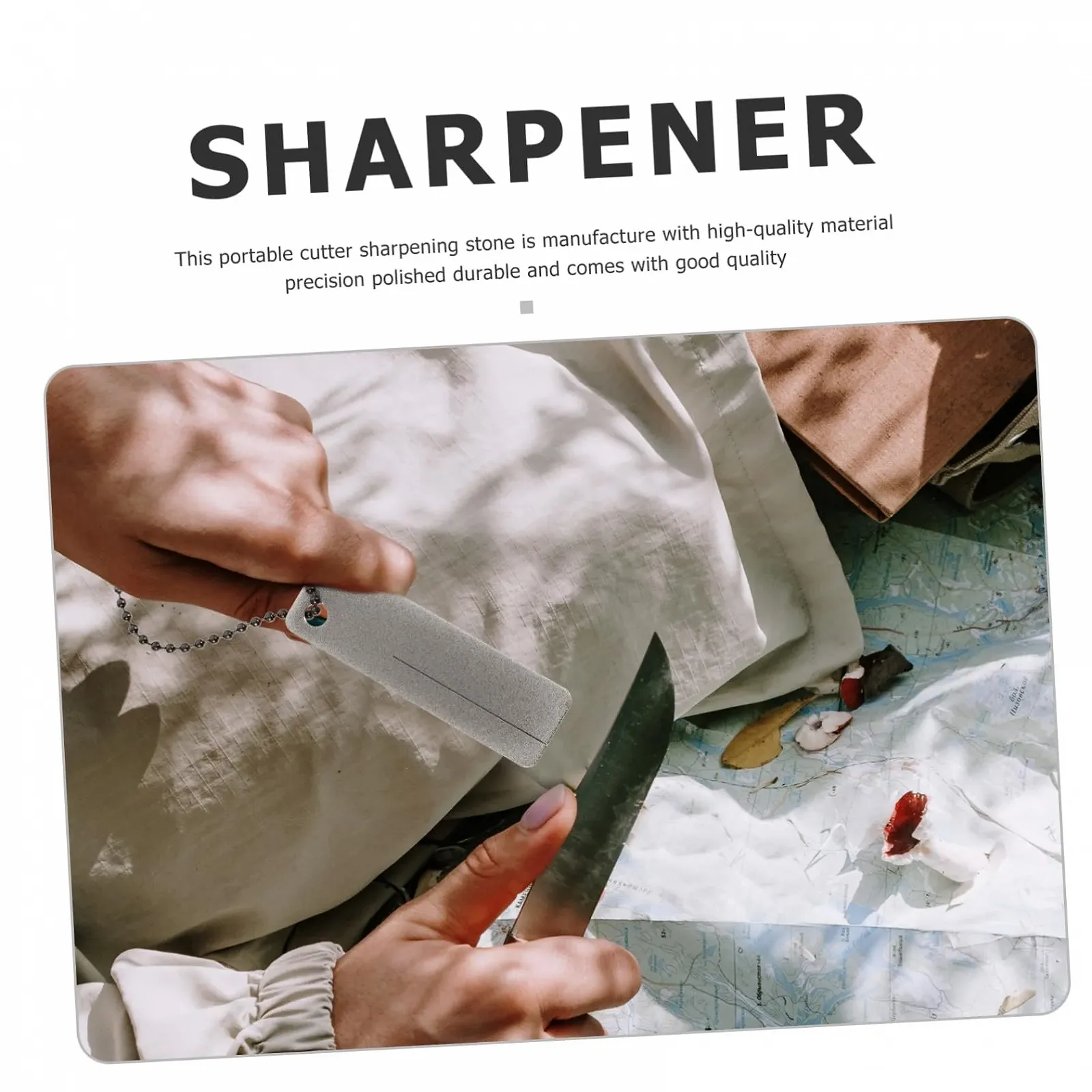 Набір точильних каменів Lurrose Алмазні Сріблясті 2 шт., фото №6