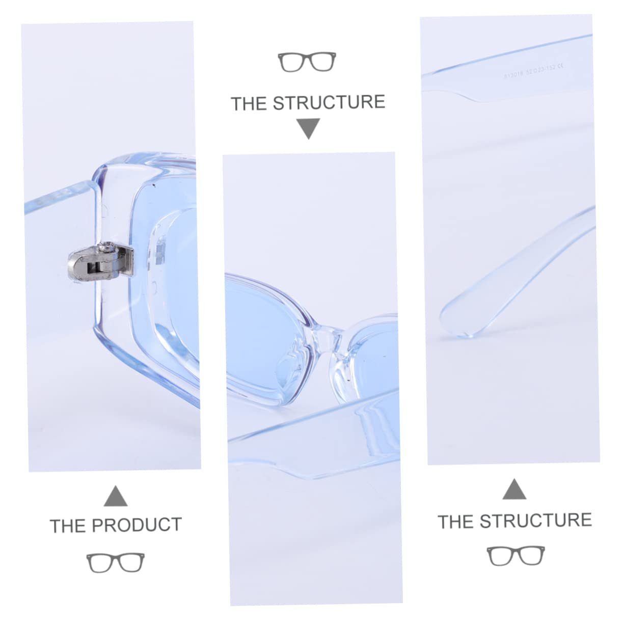 PACKOVE 3 шт Стильні жіночі сонцезахисні окуляри, фото №4