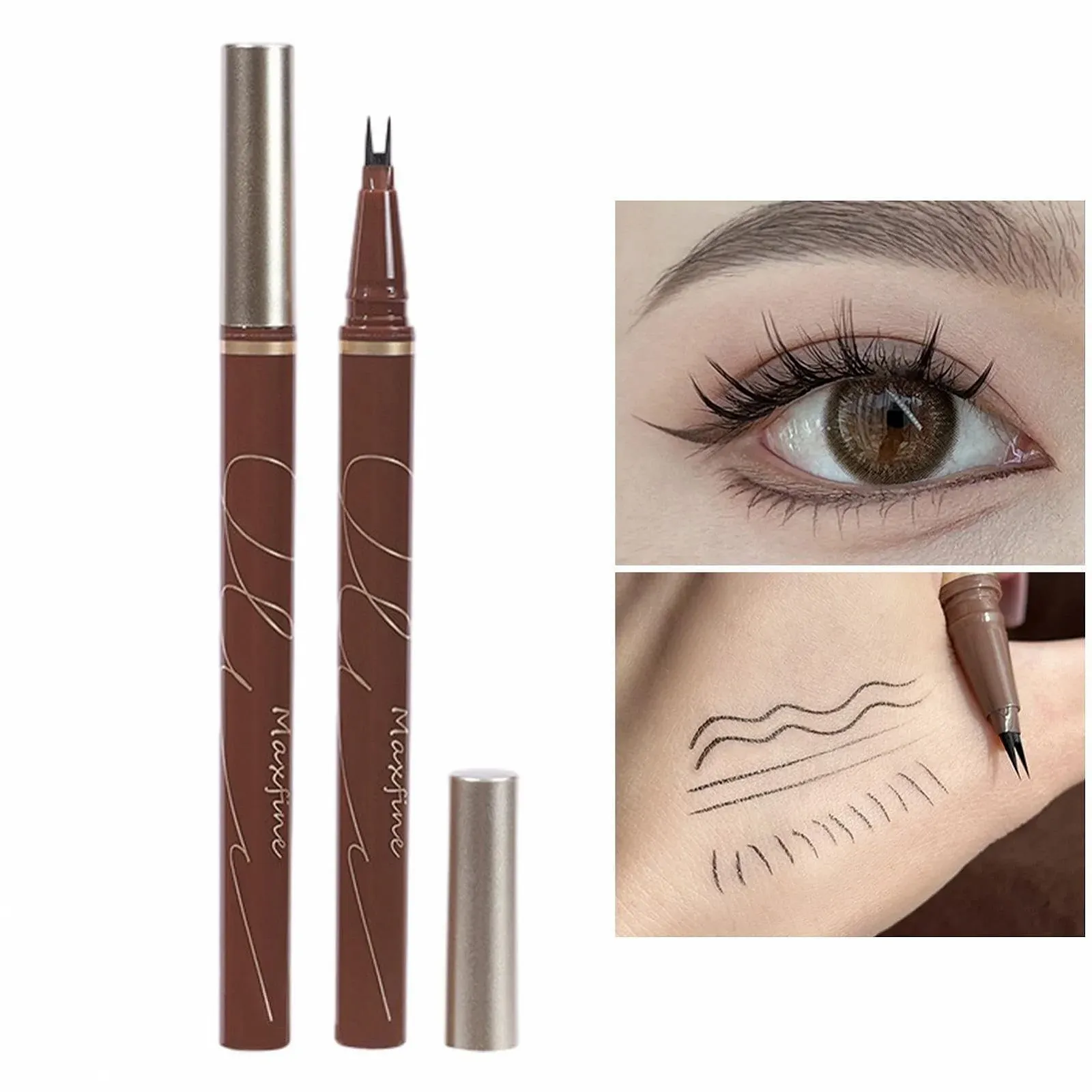 Підводка PEKMAR для нижніх вій з подвійним кінчиком, рідка, фото №6