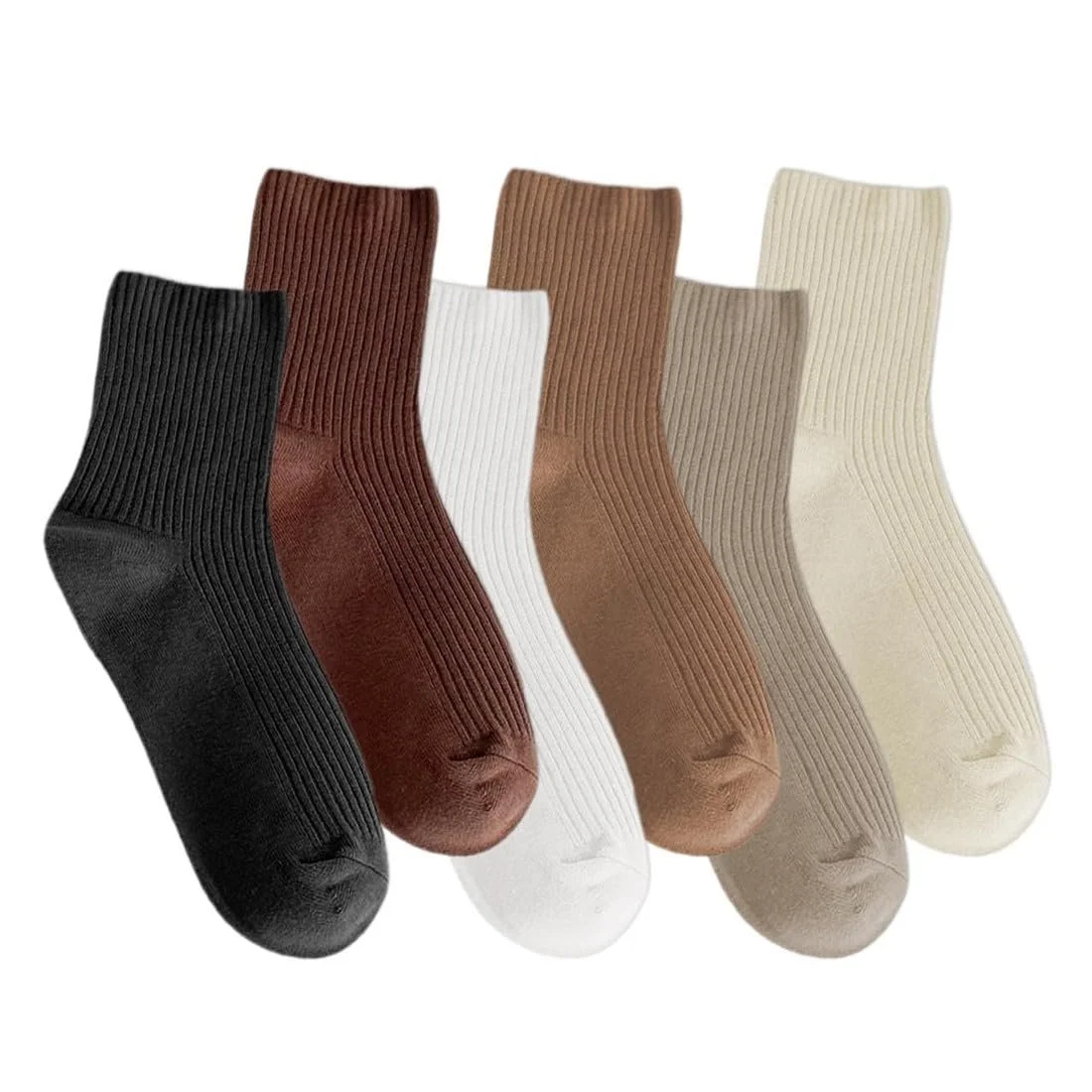 Жіночі шкарпетки Багатопакет з бавовни, 6 пар, Спортивні шкарпетки, Дихаючі, фото №1