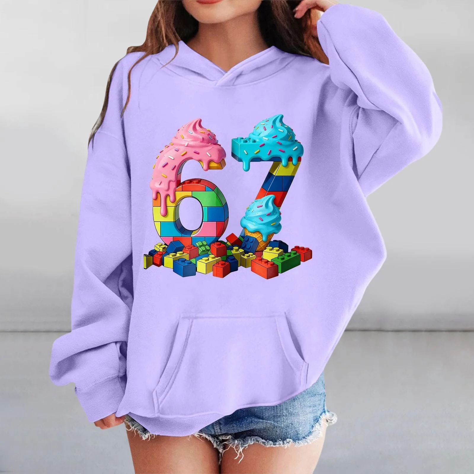 67-Drucke Толстовка-пуловер Essentials, фото №3