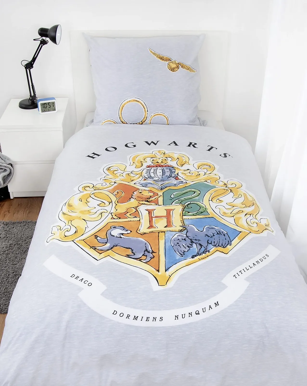 Комплект детского постельного белья Herding Harry Potter 135 x 200 см 100% хлопок/Renforcé Grey, фото №3