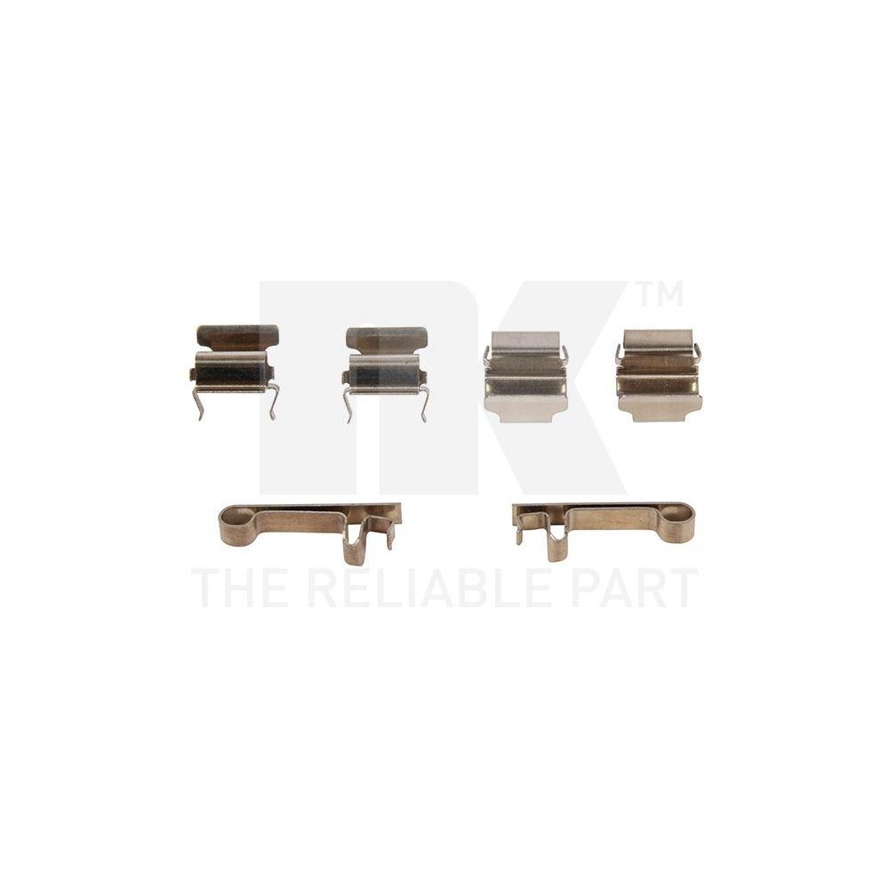 Комплект принадлежностей дисковых тормозных колодок NK 7951604 передний мост, фото №1 Комплект принадлежностей дисковых тормозных колодок NK 7951604 передний мост, фото №1