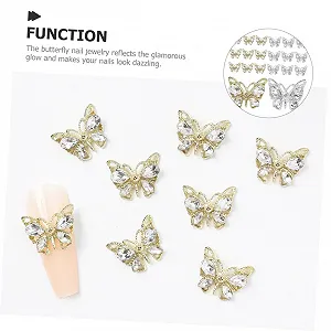 Украшения для ногтей Бабочки Стразы, 20 шт. synthetic.ua - Фото 1