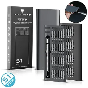 Набір викруток прецизійний STAHLWERK PSS-51 ST 51 предмет Chrome Vanadium Bit Set synthetic.ua - Фото 1