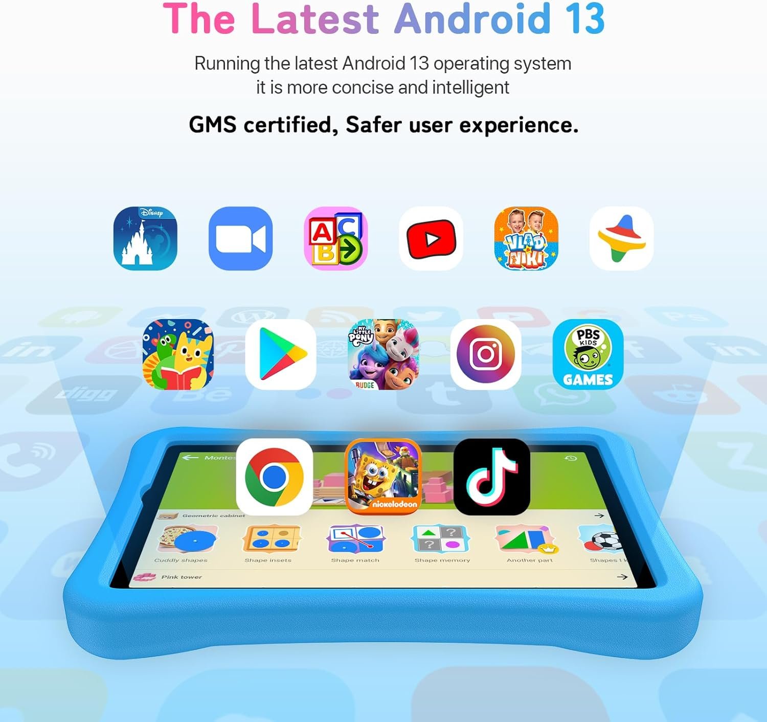 Планшет 10.1" UMIDIGI G1 Tab Kids 4+4/64GB 4 ядра Android 13 6000 mAh Сірий, фото №3