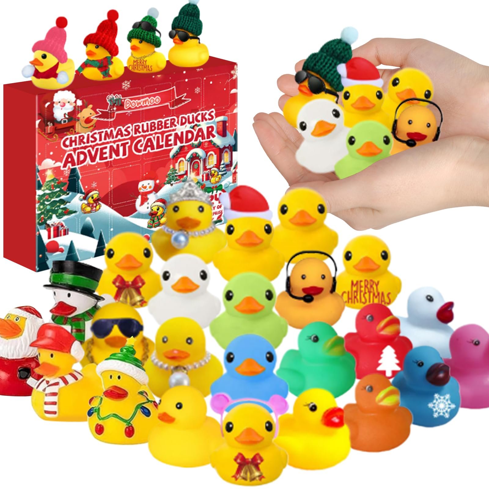 24 дня Рождественский обратный отсчет Адвент с 24 резиновыми утками, фото №1