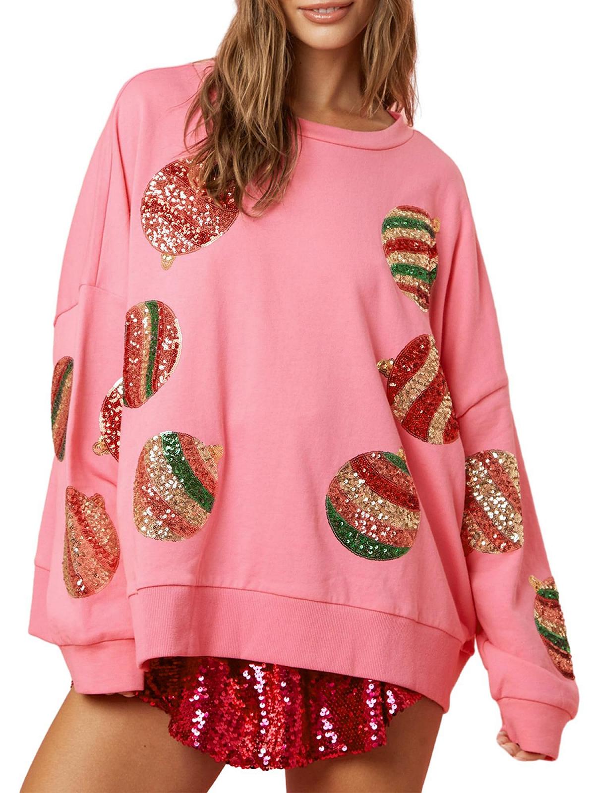 Светр SANSIWU Різдвяний Жіночий З блискітками Лускунчик Круглий виріз, фото №1 Светр SANSIWU Різдвяний Жіночий З блискітками Лускунчик Круглий виріз, фото №1