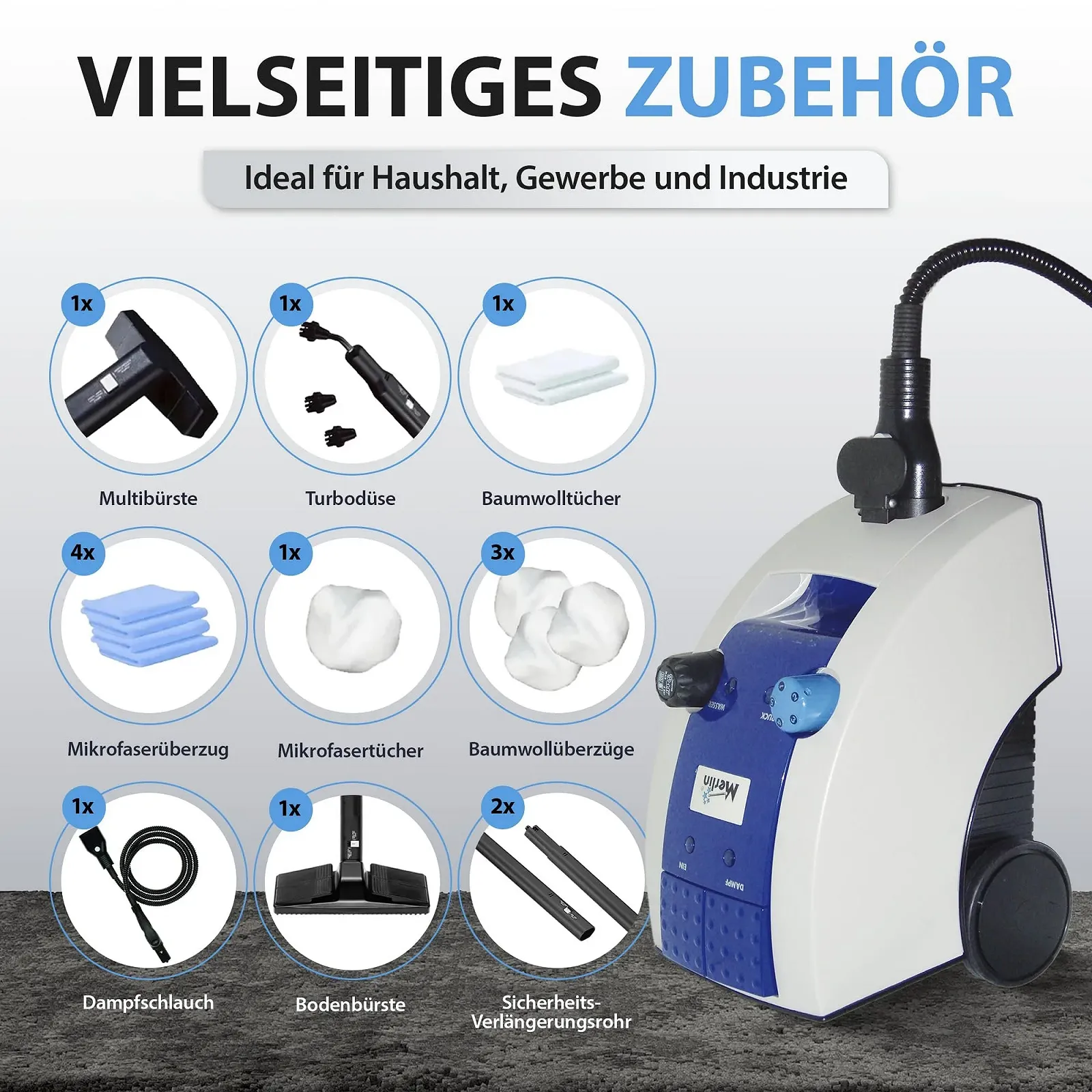 Пароочисник Tien Merlin Royal Plus 4 Bar, фото №4