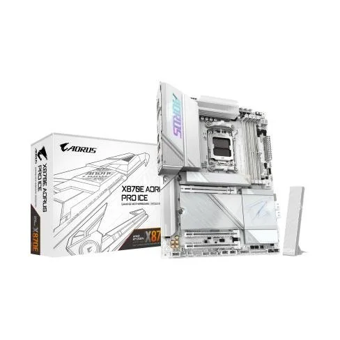 Материнская плата GIGABYTE X870E AORUS PRO ICE, фото №1 Материнская плата GIGABYTE X870E AORUS PRO ICE, фото №1