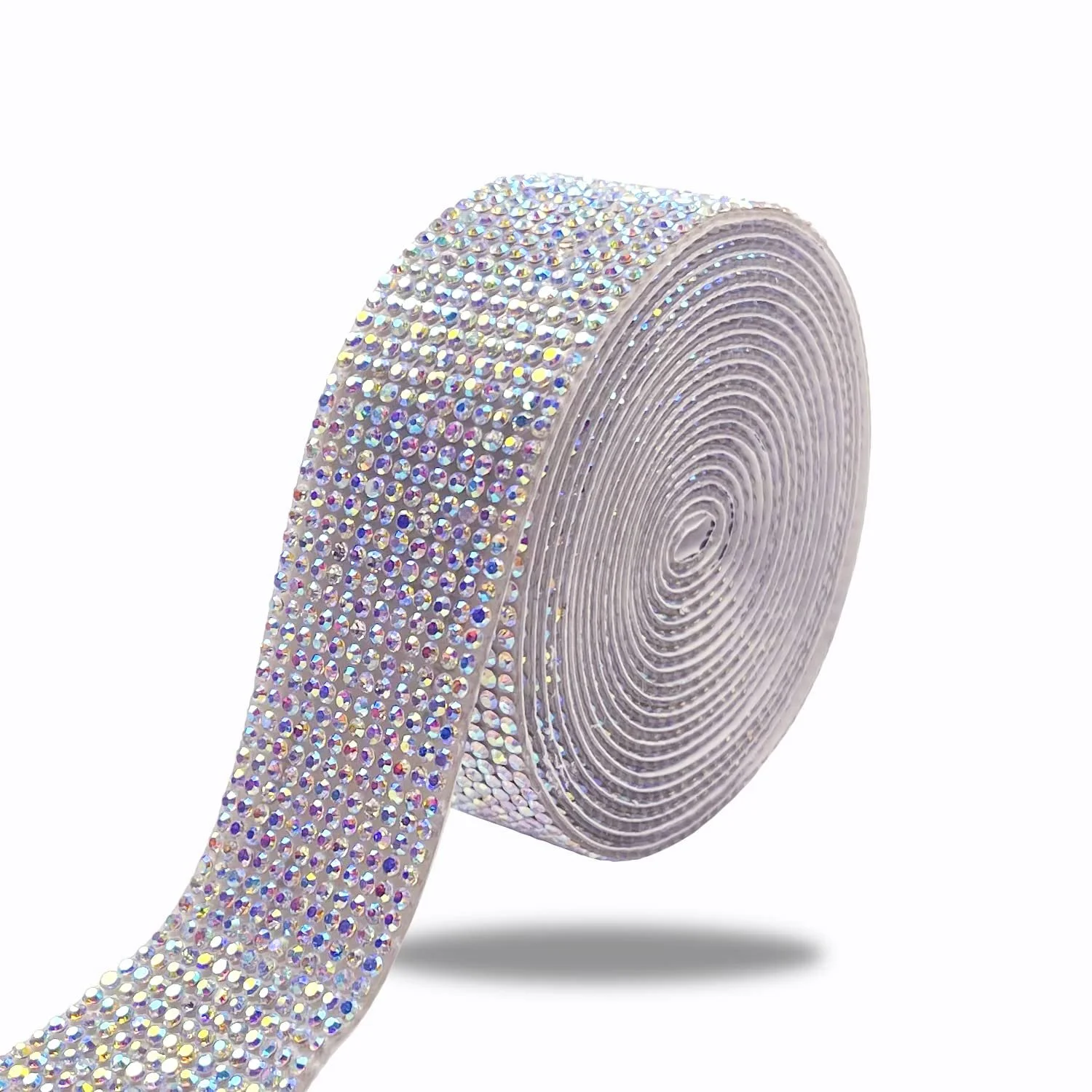 Хрустальная стразовая лента 3 ярда, самоклеящаяся лента со стразами, 2 мм стразы, 12 рядов, фото №1