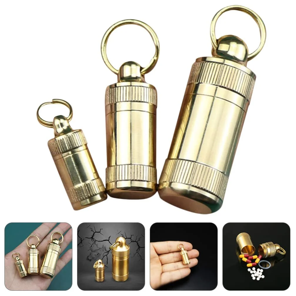 Міні брелок для таблеток, водонепроникний контейнер для таблеток, портативна, фото №4