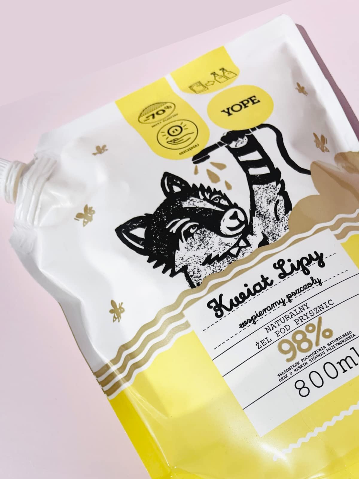 Гель для душа YOPE Refill Lime Flower 800 мл, фото №4