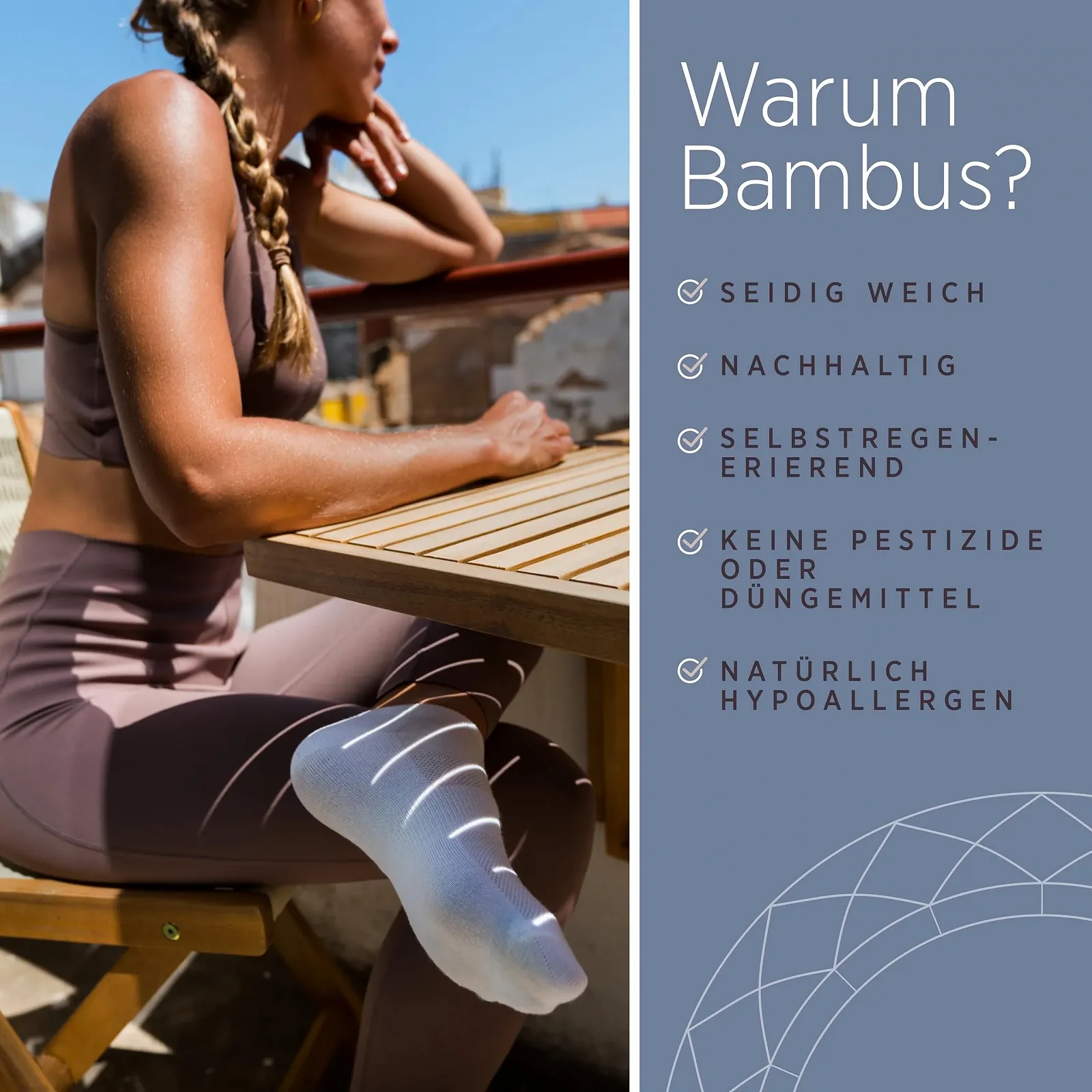 Спортивні шкарпетки Bamboo для жінок 3 пари - Антибактеріальні, фото №6 Спортивні шкарпетки Bamboo для жінок 3 пари - Антибактеріальні, фото №6