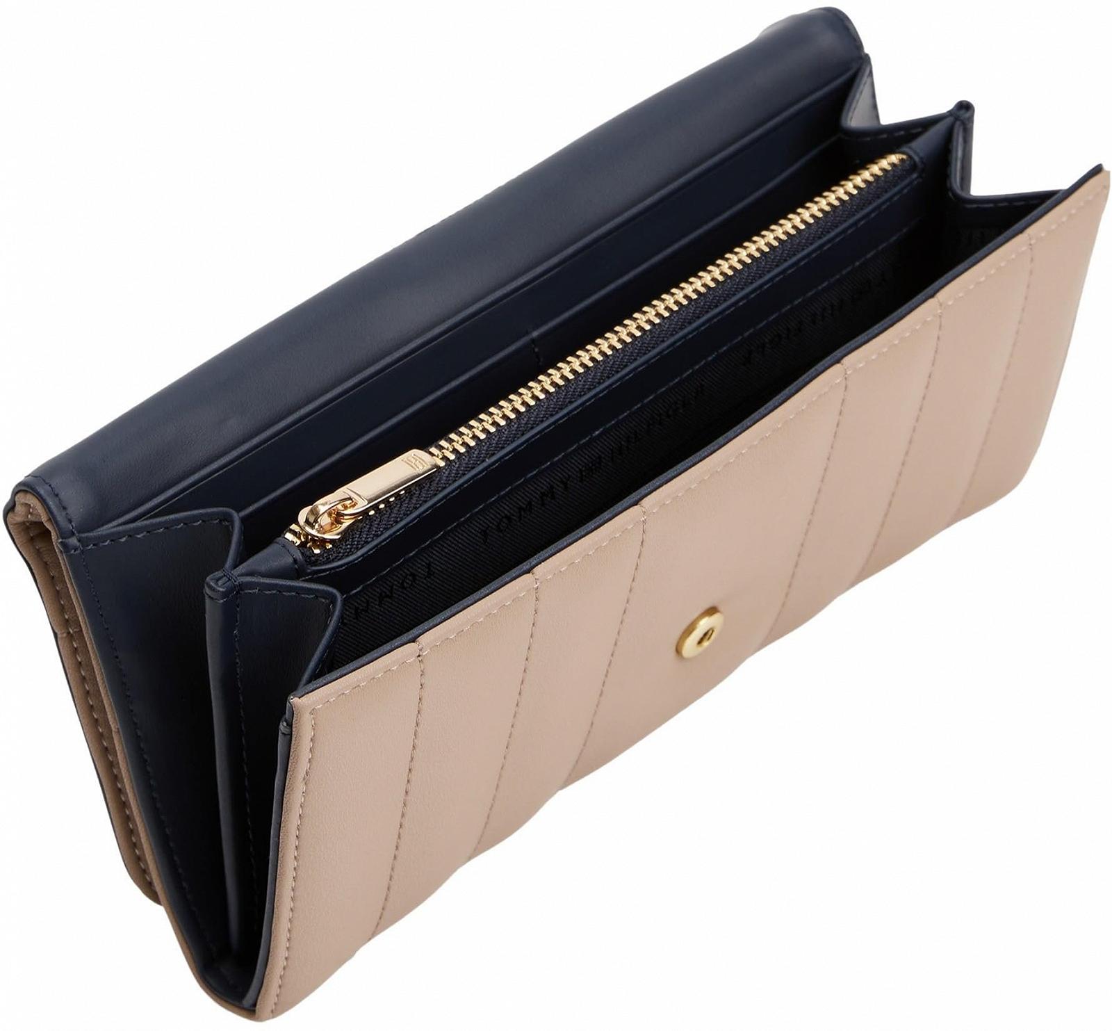 Кошелек Tommy Hilfiger Ladies Feminine Flap Large Taupe Coastal Taupe, фото №4