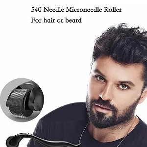 Дермароллер для бороди та шкіри 0.5 мм Професійний мікронідлінг у домашніх умовах - Фото 1
