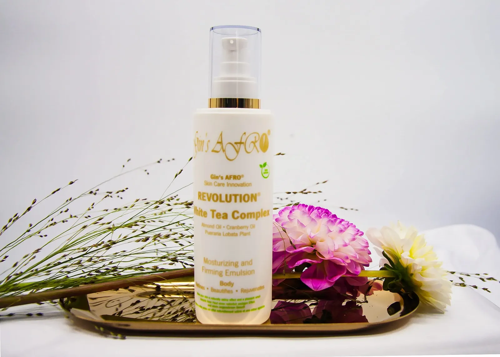 Емульсія для тіла Gin's AFRO Revolution White Tea Complex Vegan, фото №1