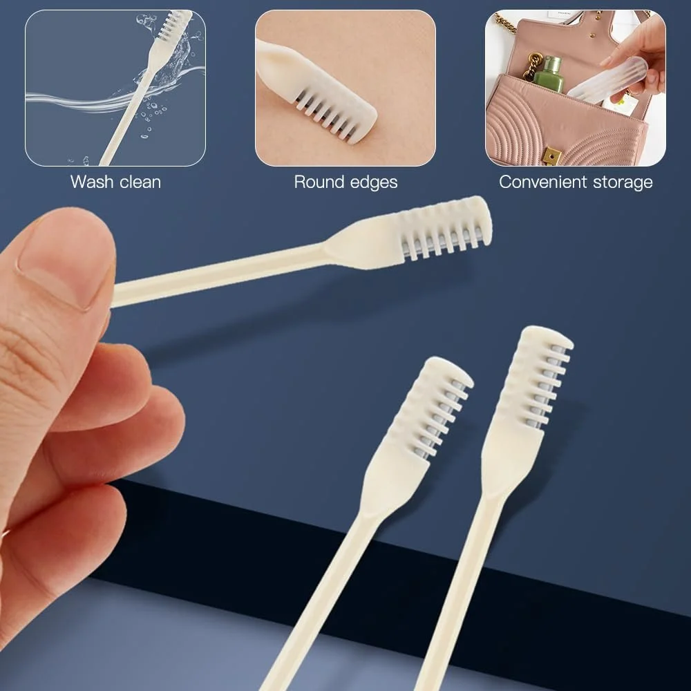 Тример NAVESO Nose Hair 2-in-1 Double Sided Ear Picker No Power Кремово-жовтий, фото №4