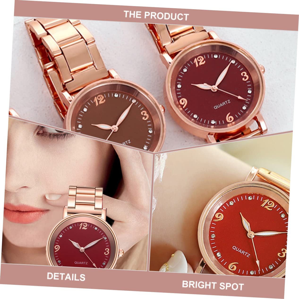 Женские наручные часы LIFKOME с окошком, люминесцентные, кварцевые, модные и дизайнерские, для дочери, жены, матери или подруг, фото №3