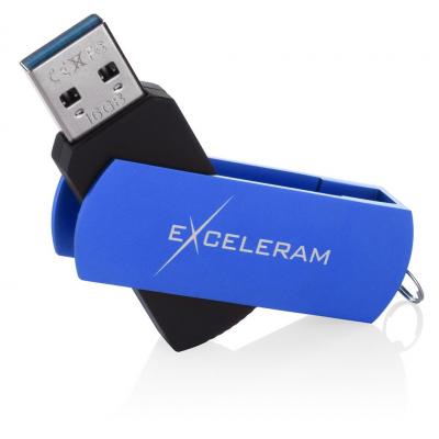 USB флеш-накопичувач Exceleram 32GB P2 Series Blue/Black USB 3.1 Gen 1 (EXP2U3BLB32), фото №3