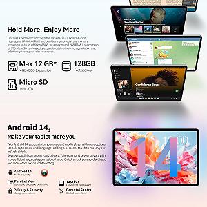 Планшет 10.1" TECLAST P30T 4+8/128Gb 8 ядер Android 14 6000 mAh Сірий synthetic.ua - Фото 1