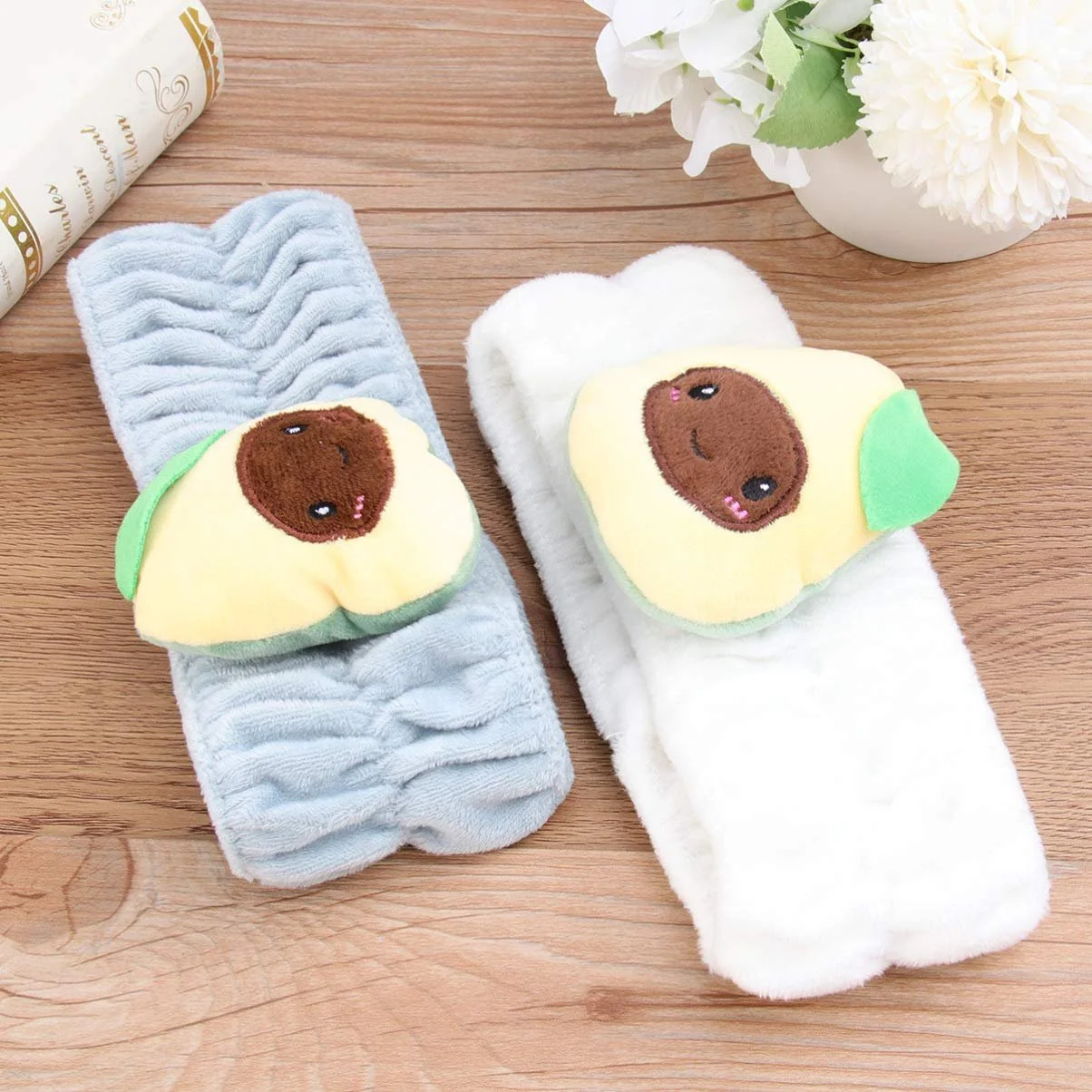 Пов'язка на голову Фрукти Косметика (2 шт.) Білий, фото №8