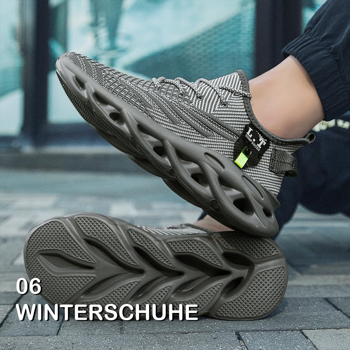 Чоловічі зимові утеплені черевики ZDFQLGV для активного відпочинку Водонепроникні, фото №7 Чоловічі зимові утеплені черевики ZDFQLGV для активного відпочинку Водонепроникні, фото №7