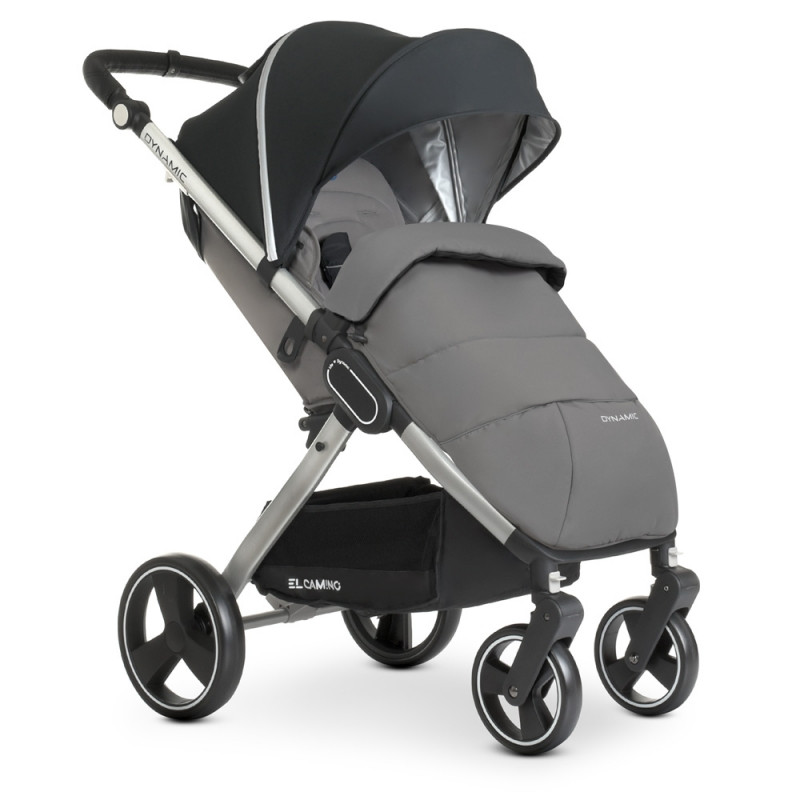 Коляска прогулочная El Camino Dynamic V2 ME-1053-Onyx темно-серая, фото №2 Коляска прогулочная El Camino Dynamic V2 ME-1053-Onyx темно-серая, фото №2