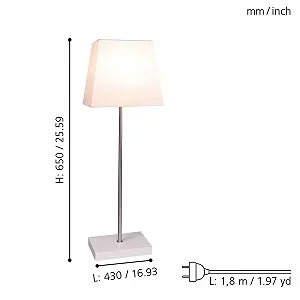 Настільна лампа EGLO Christmas Змінні абажури Паперова зірка 3D E14 Біла synthetic.ua - Фото 1