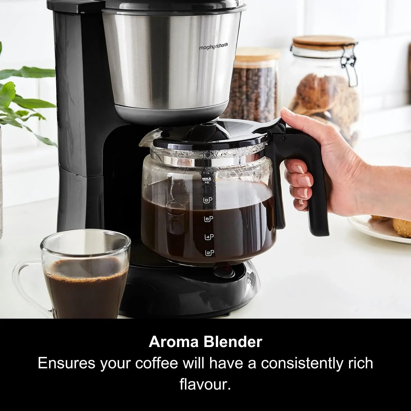 Фильтр-кофеварка Morphy Richards Equip 162501 1000 Вт 1.2 л Серебристый, фото №3