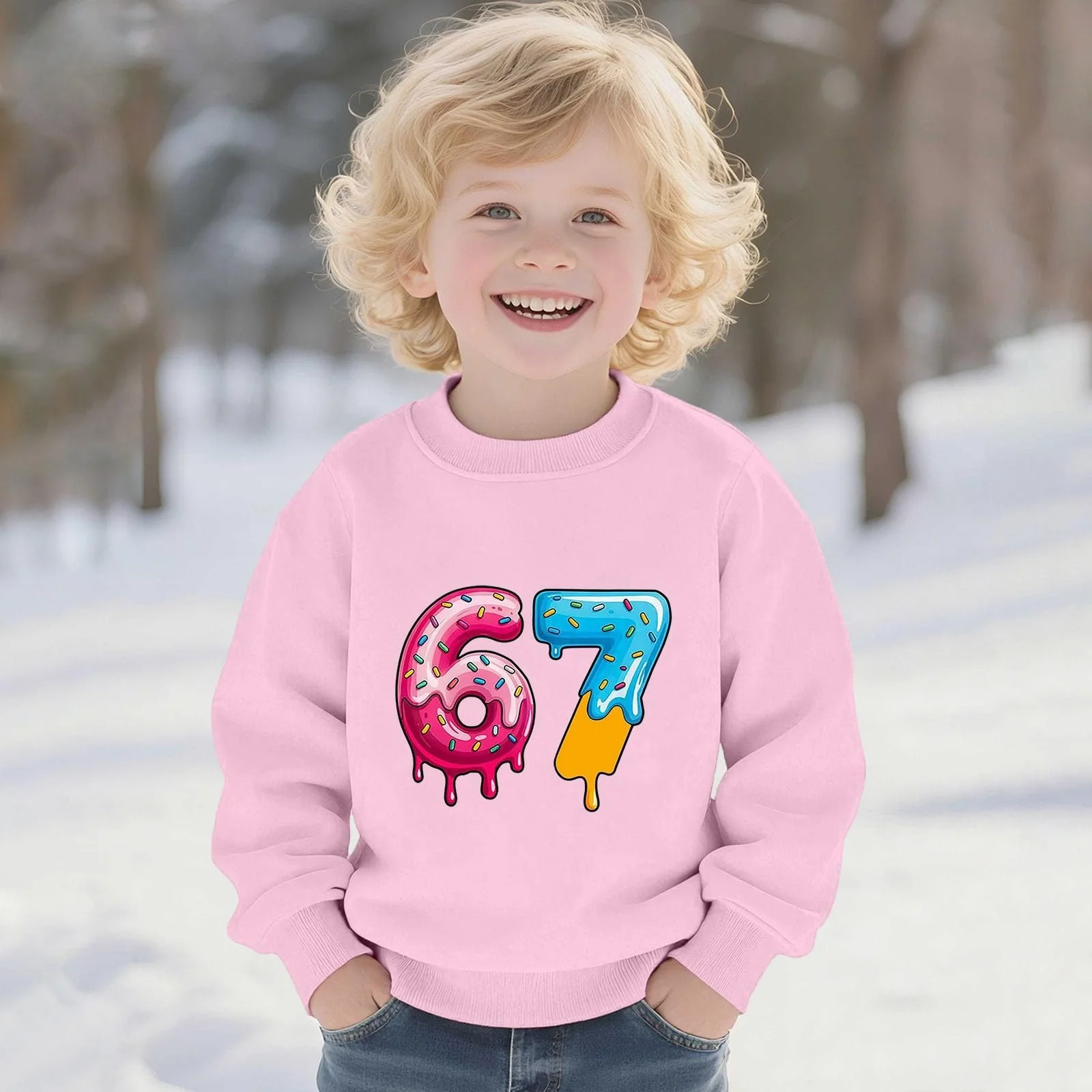 Свитшот Generisch 6 7 Meme Модный пуловер с принтом мороженого Унисекс Детский свитер Топы Six Seven Свитшоты Круглый вырез Длинный рукав Пуловер для девочек мальчиков Уличная одежда, фото №2 Свитшот Generisch 6 7 Meme Модный пуловер с принтом мороженого Унисекс Детский свитер Топы Six Seven Свитшоты Круглый вырез Длинный рукав Пуловер для девочек мальчиков Уличная одежда, фото №2