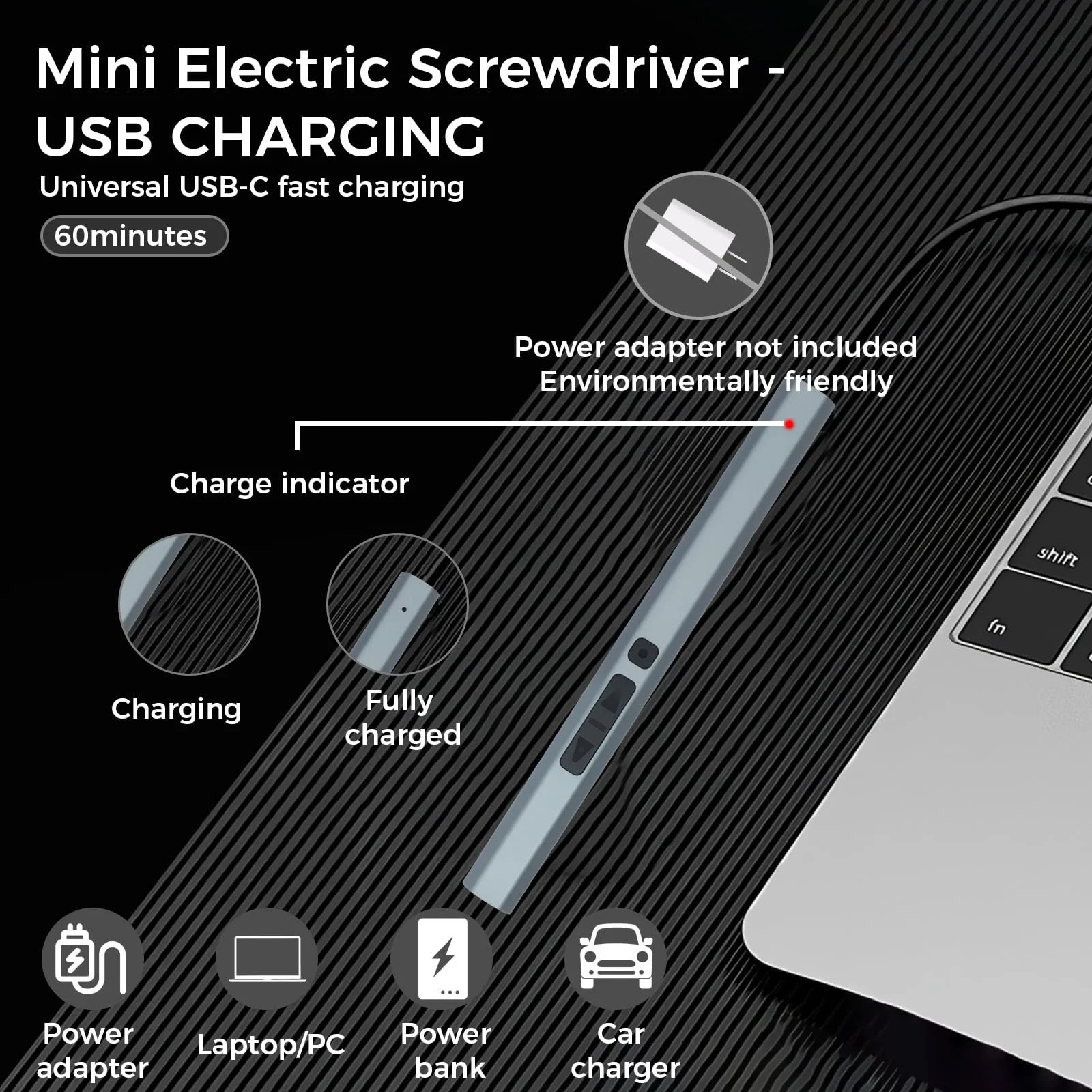 Набір електричних прецизійних викруток 152-в-1 для електроніки та ноутбуків, фото №3