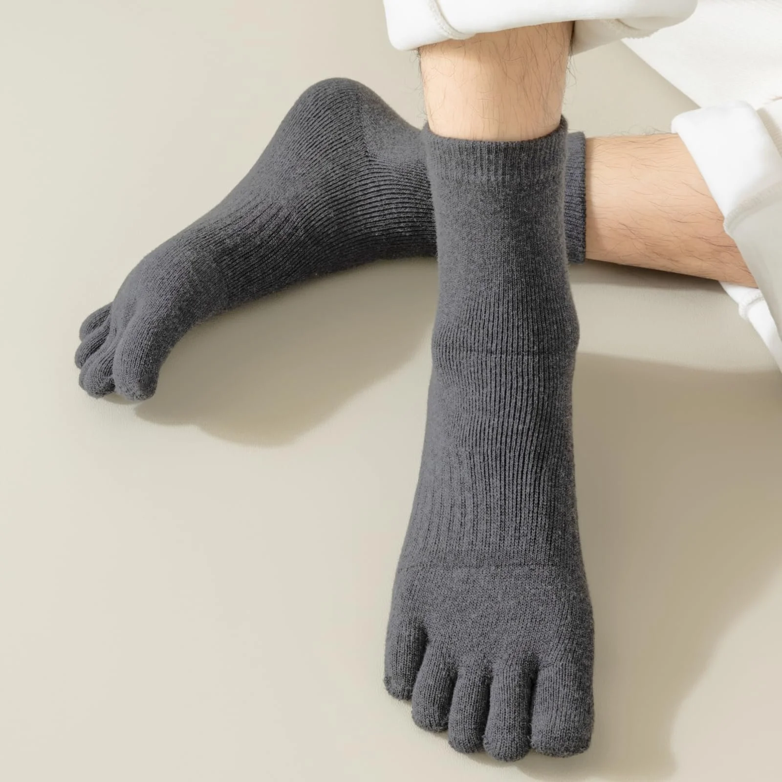 Шкарпетки з махрової тканини для пальців ніг Унісекс U898, фото №3