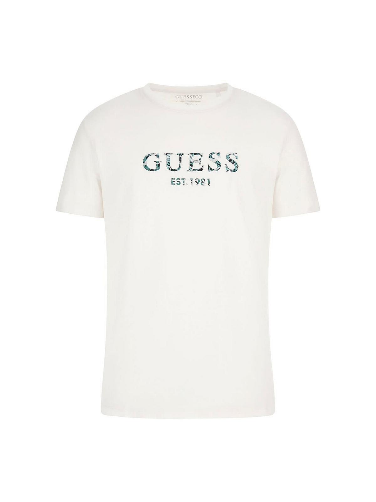 Мужская футболка Guess - M5GI19 J1314 (SS CN Logo Tee) — Белая - L, фото №4