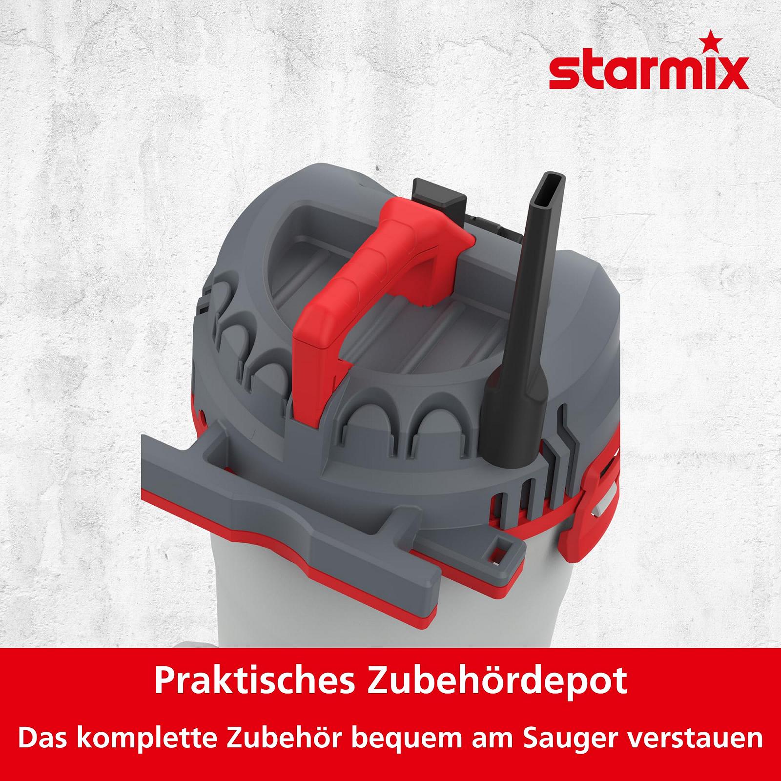 Пилосос Starmix Flexo AP-1420, 1400 Вт, 20 л, з розеткою, з функцією видування, макс. 216 мбар, з промивкою фільтра, фото №5