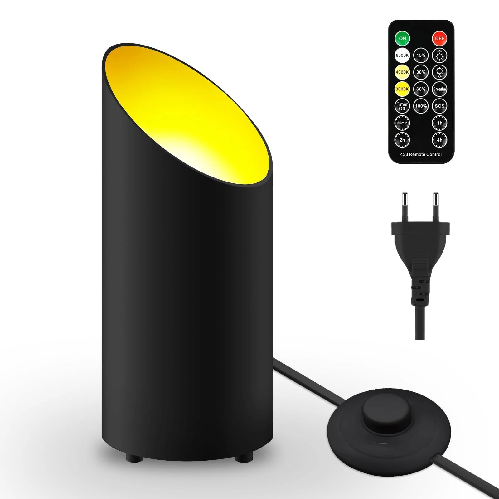 Настільна лампа Акумуляторна 4800 mAh LED Сенсорна Метал Алюміній USB Водонепроникна, фото №1