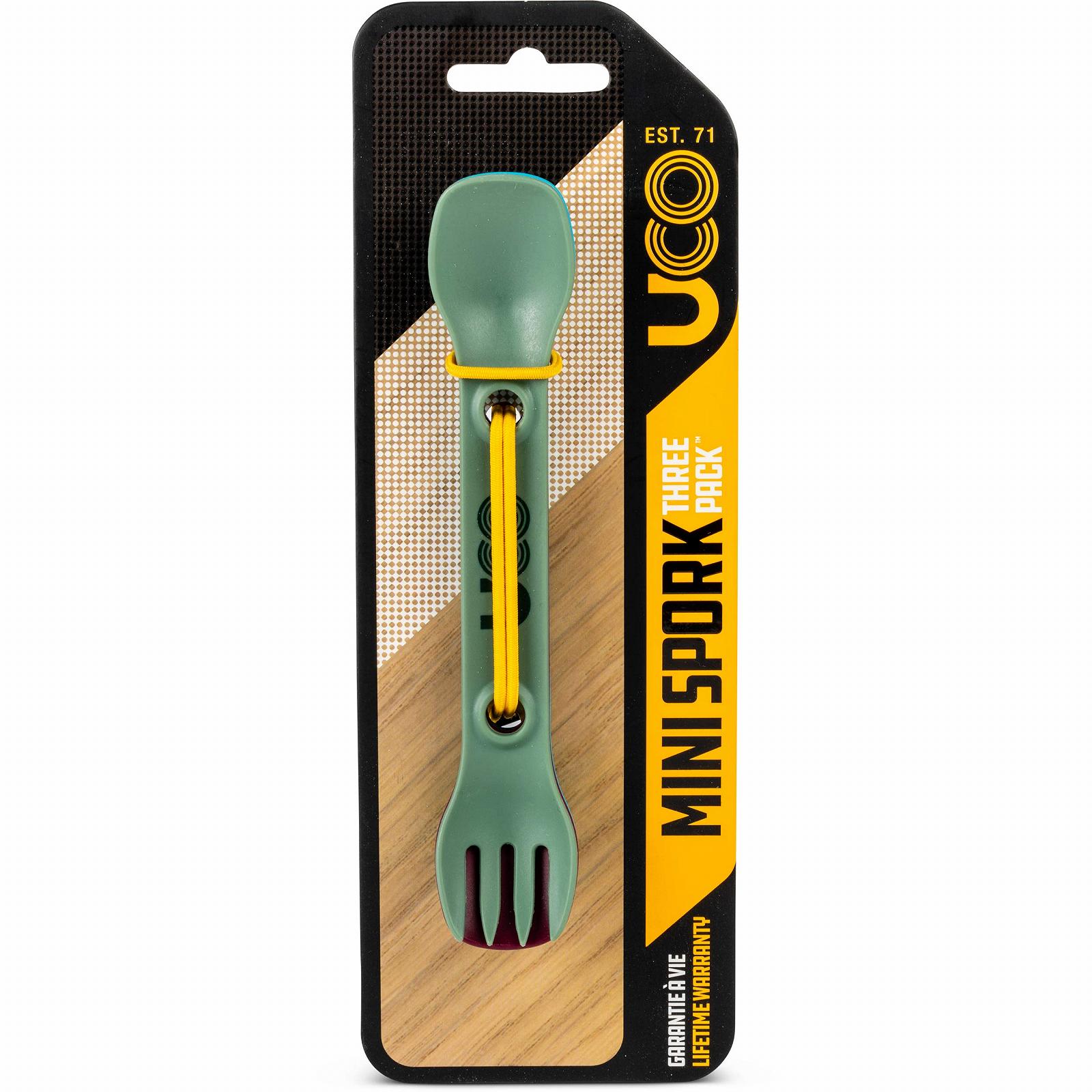 Ложка-вилка UCO Mini Spork Для взрослых Унисекс Зелёный Фиолетовый Синий Один размер, фото №3 Ложка-вилка UCO Mini Spork Для взрослых Унисекс Зелёный Фиолетовый Синий Один размер, фото №3