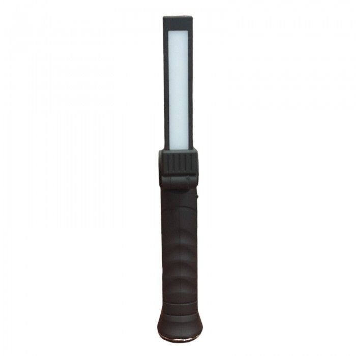 Аккумуляторная складная лампа WORKLIGHT G-52 кемпинговый фонарь LED COB поворот на 180 с магнитом и крючком, фото №1