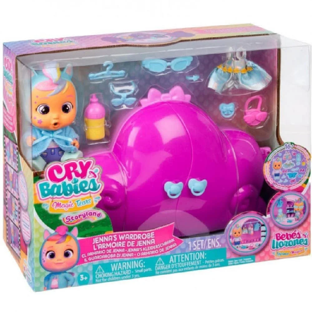 Лялька CRY BABIES Magic Tears Jenna's Wardrobe Mini Doll Jenna with Wardrobe and 16 Accessories, фото №1 Лялька CRY BABIES Magic Tears Jenna's Wardrobe Mini Doll Jenna with Wardrobe and 16 Accessories, фото №1