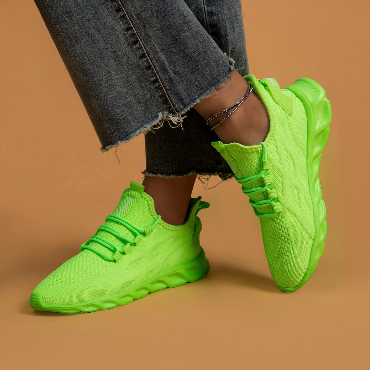 Кросівки Linenghs Світлий флуоресцентний зелений EU 46, фото №6