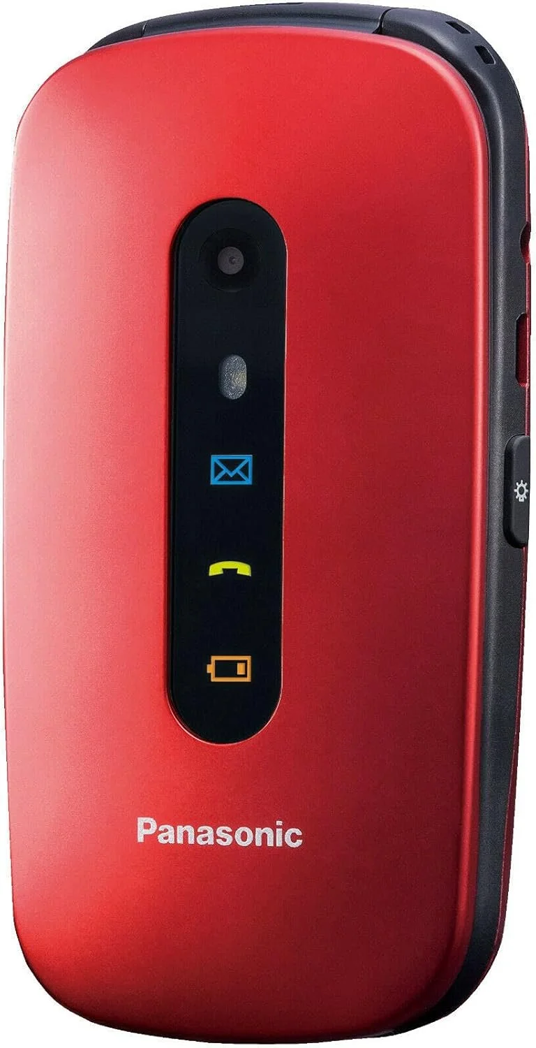 Телефон 2.4" Panasonic KX-TU456EXRE / 2G / 1-SIM / Bluetooth / FM / Камера 0.3Мп / 1000мАг / Кнопка підтримки / Англійська мова / Red, фото №2 Телефон 2.4" Panasonic KX-TU456EXRE / 2G / 1-SIM / Bluetooth / FM / Камера 0.3Мп / 1000мАг / Кнопка підтримки / Англійська мова / Red, фото №2