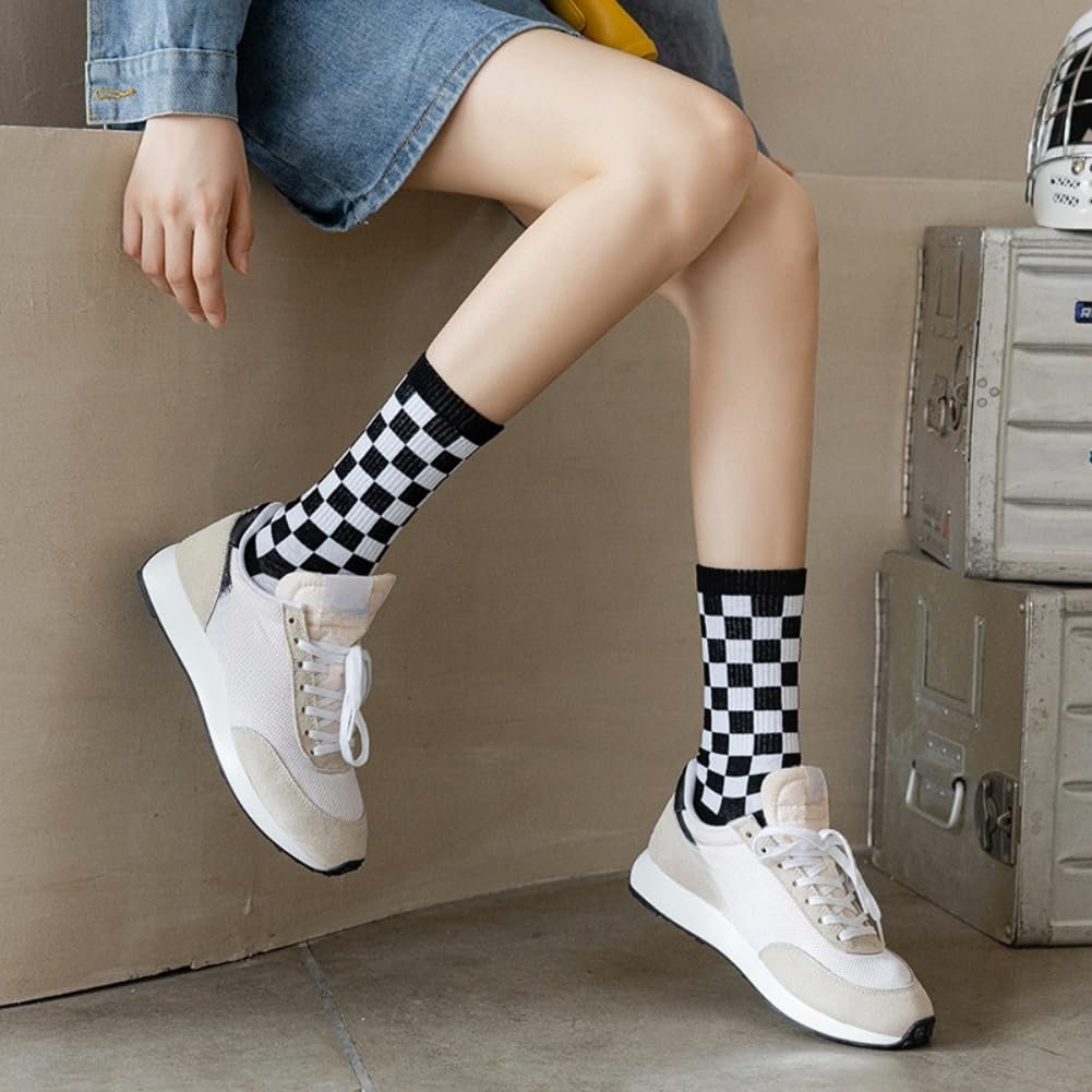 Носки AKAMAS в клетку, 5 пар, Женские, Цветные, Размер 35-41, фото №7