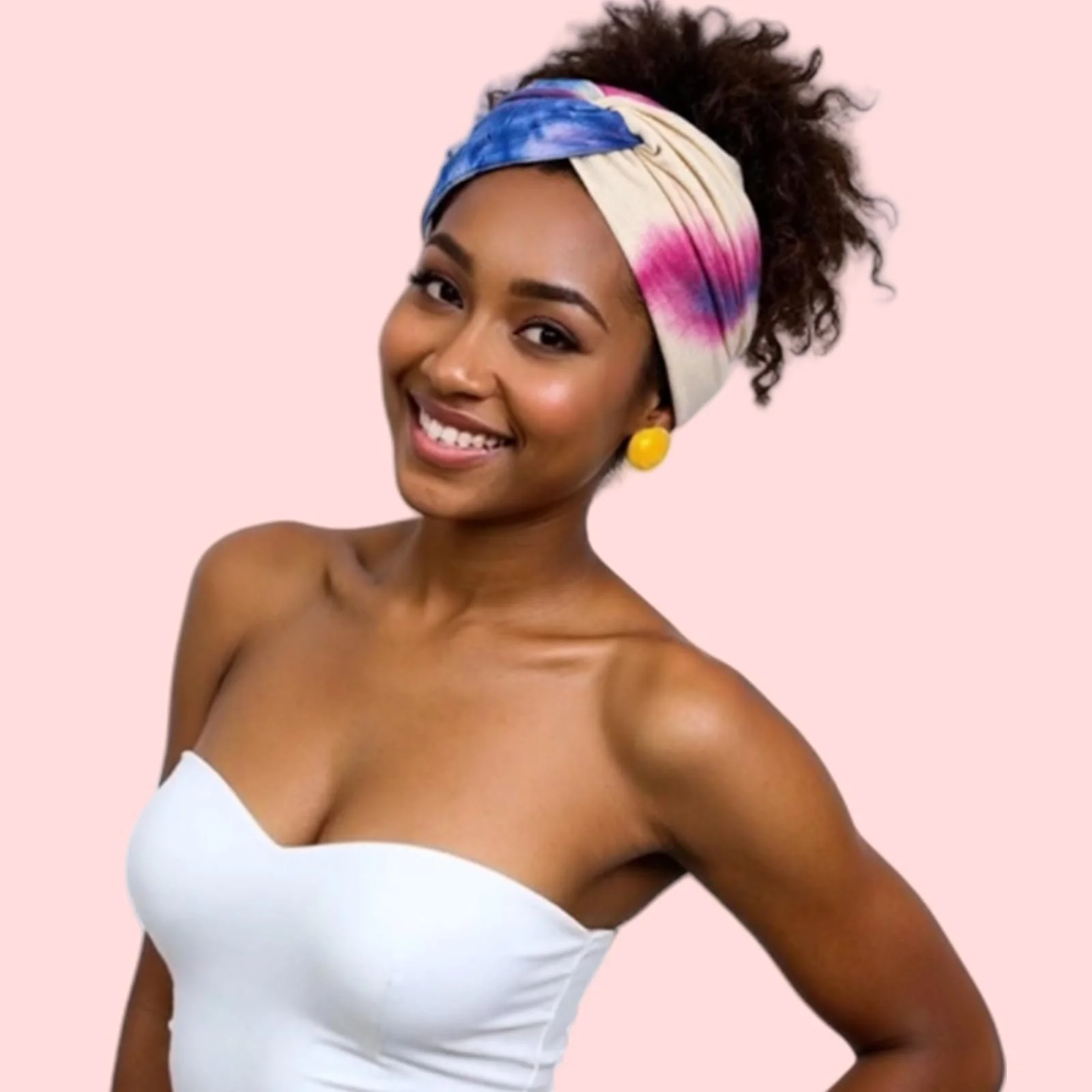 Набір пов'язок на голову Tie Dye з вузлом для жінок, фото №5