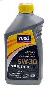 Купити Масло YUKO SUPER SYNTHETIC C3 5W-30 SAE API SN/CF 1L каністра пластику арт.смаз248 - Фото 1 Масло YUKO SUPER SYNTHETIC C3 5W-30 SAE API SN/CF 1L каністра пластику арт.смаз248 - Фото 1