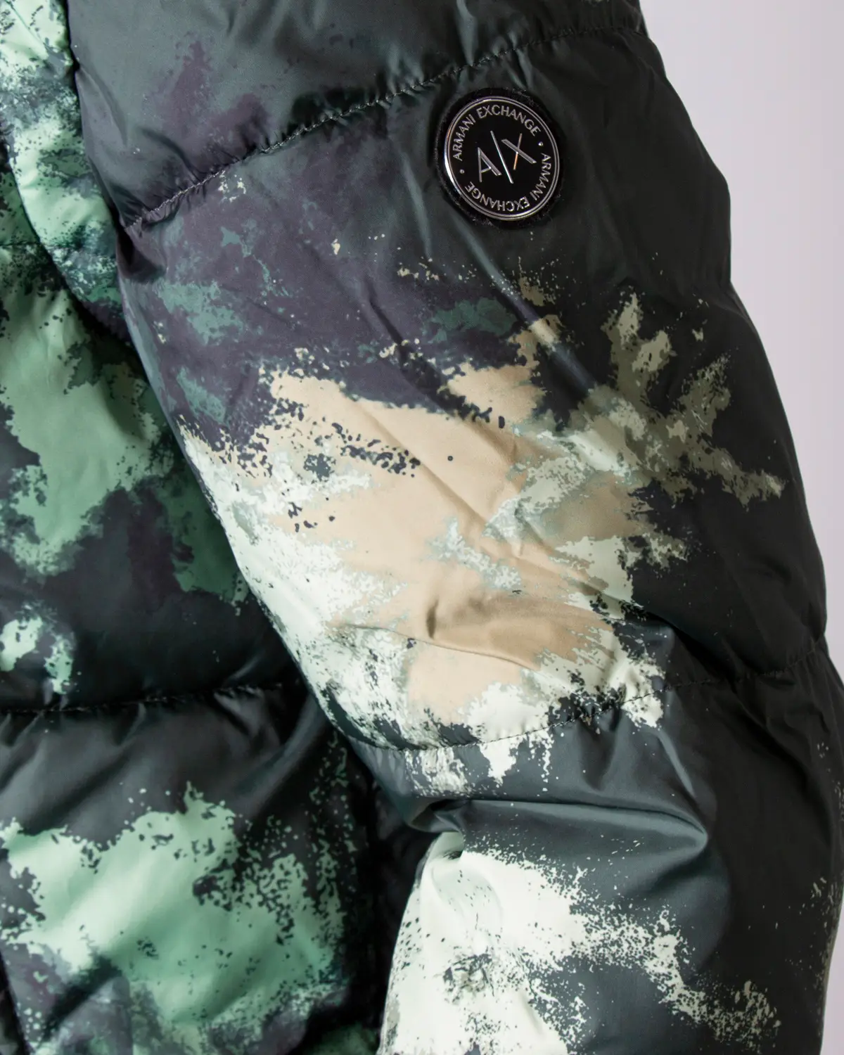Куртка Armani Exchange RECYCLED NYLON CAMOUFLAGE PUFF M, фото №3