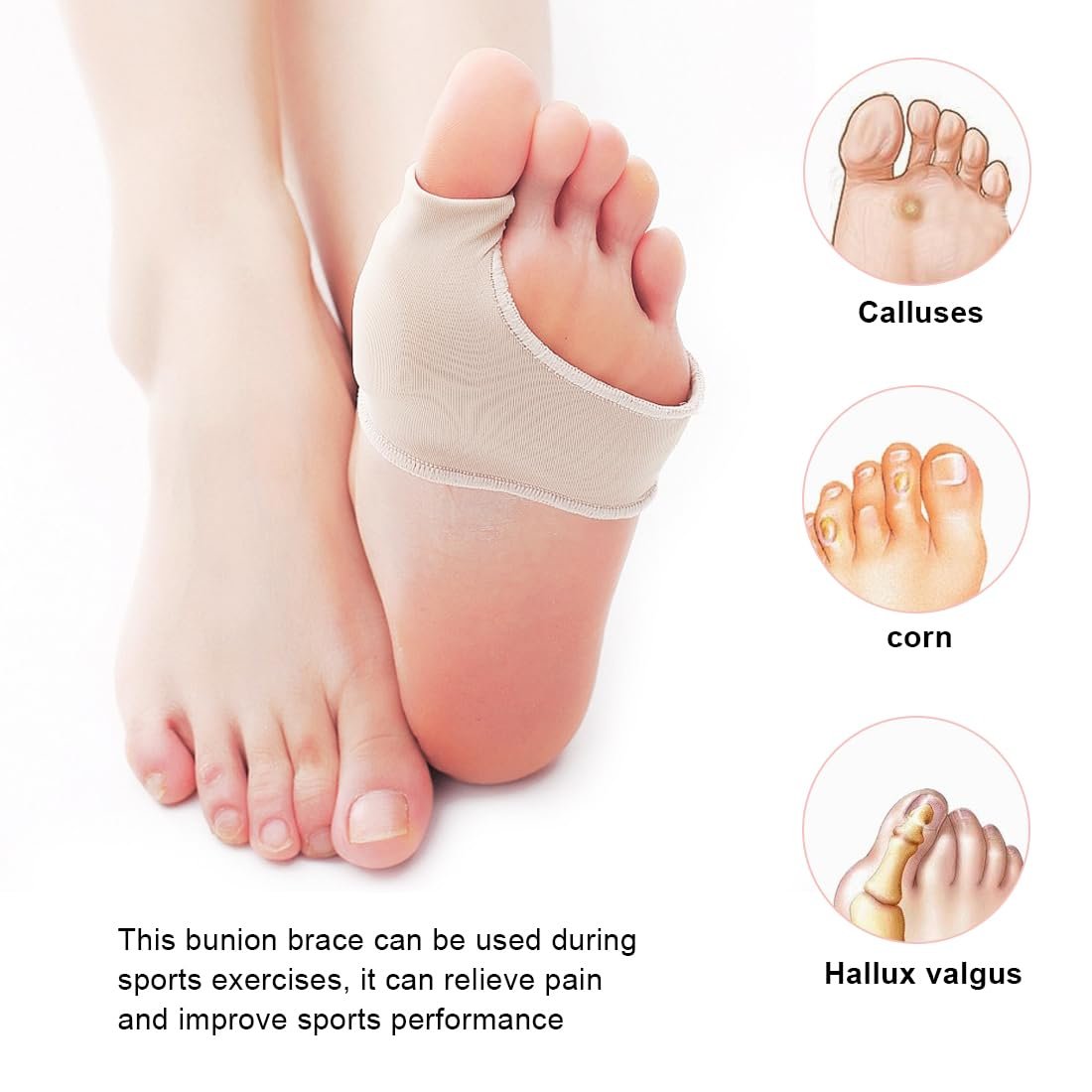 Коректор великого пальця стопи 1 пара, вальгусної деформації, фото №4