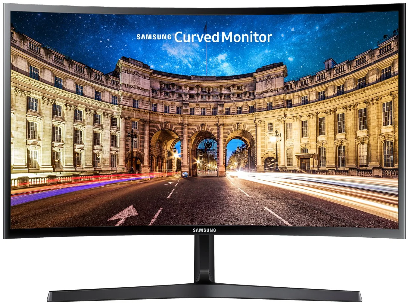 Монітор 27" Samsung C27F396FHU Full HD VA 60 Гц Чорний, фото №1